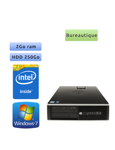 Hp 8200 Elite SFF - Windows 7 - G630 2GB 250GB - PC Tour Bureautique Ordinateur