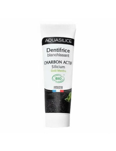 Dentifrice blanchissant Charbon/menthe-75ml-Aquasilice