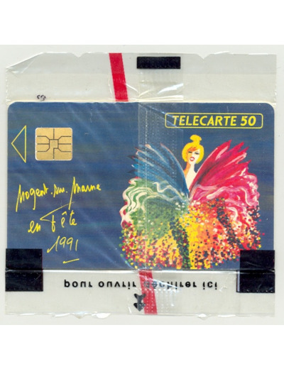 TELECARTE NSB 50 UNITE 06/91 NOGENT SUR MARNE COMITE FETES EN89