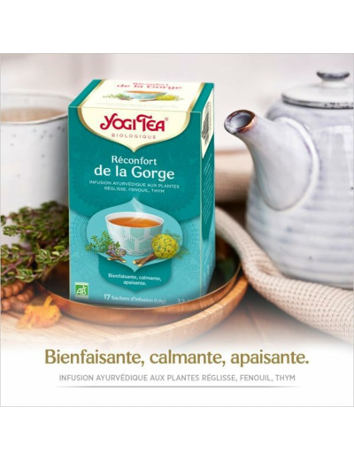 Tisane reconfort de la gorge 17x1,9g Yogi Tea