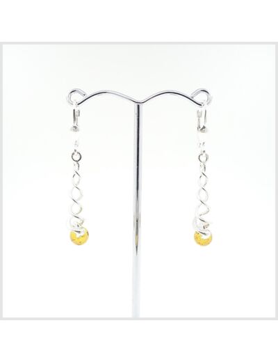 Boucles d'oreilles Ambre