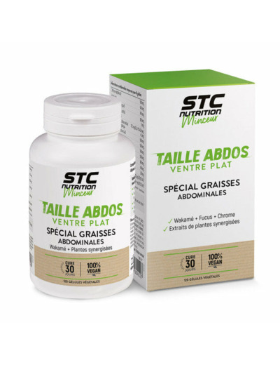 TAILLE ABDOS-ventre plat-120 gélules-STC Nutrition