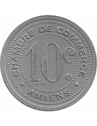 80 SOMME - AMIENS 10 CENTIMES 1920 SUP