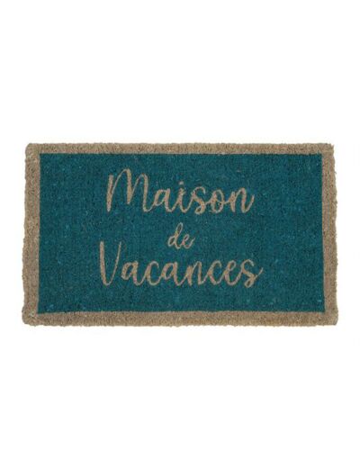 Paillasson vacances bleu 73x43cm