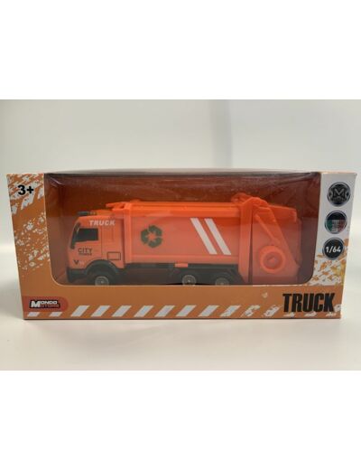 CAMION A ORDURE TRUCK CITY POWER V12 RECYCLE MONDO MOTORS 1/64 BOITE D'ORIGINE