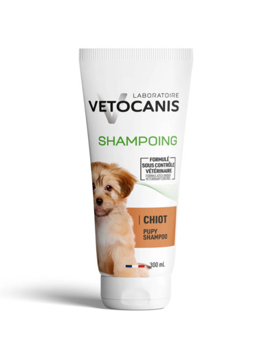 Shampoing pour Chiot, Extrait Amande Douce - 300ml - VETOCANIS