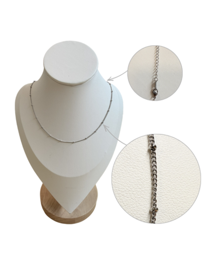 Collier en Acier inoxydable 50cm - maille 1.5mm