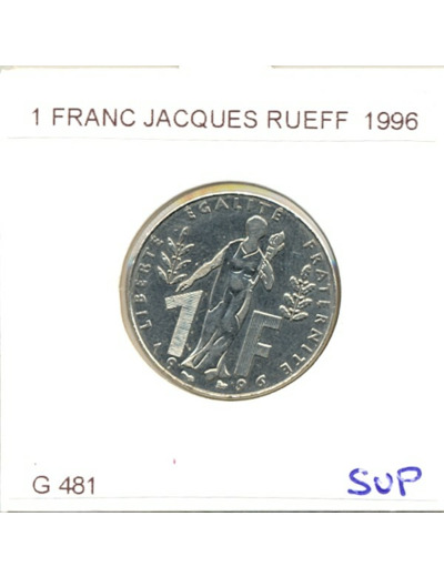 FRANCE 1 FRANC JACQUES RUEFF 1996 SUP