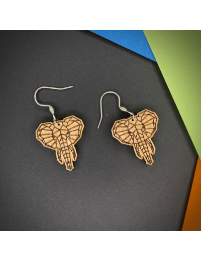 Boucles d'Oreilles Animal Elephant