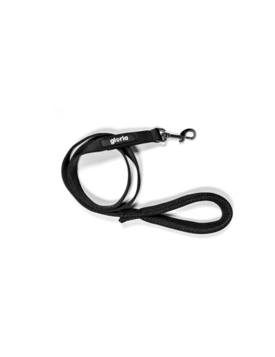 Laisse TREK STAR, Noir pour chiens - 120cm x 1,5cm