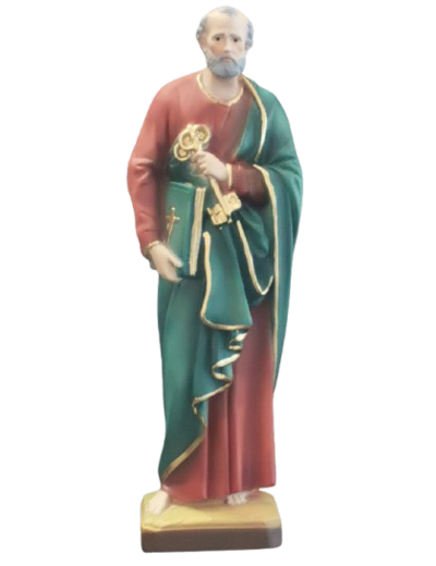 Saint Pierre résine 30 cm- POLYCHROME