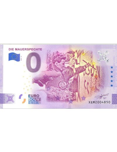 ALLEMAGNE 2020-53 DIE MAUERSPECHTE BILLET SOUVENIR 0 EURO TOURISTIQUE  NEUF