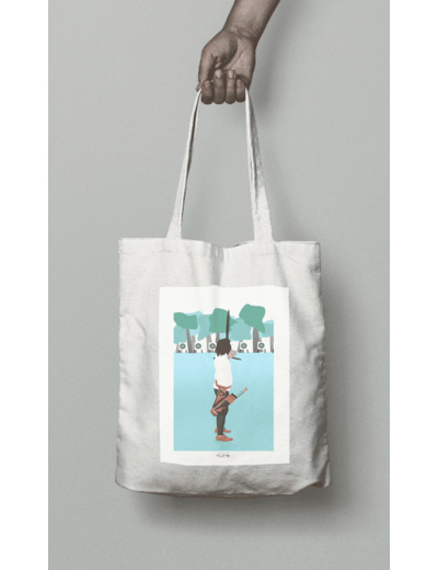 Tote bag ou sac de tir à l'arc "'L'archère " - personnalisable