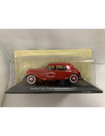 CITROEN TRACTION 15 SIX POMPIERS DE LANNEPAX 1952 1/43 BOITE D'ORIGINE