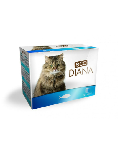 ECO DIANA, Pack émincés de poisson en sauce - 12 x 100g