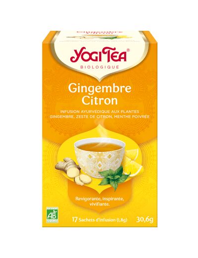 Infusion Gingembre citron-17 sachets-Yogi Tea