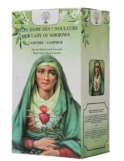 1 étui de 12 bâtons d'Encens - ND Des 7 Douleurs - Camphre