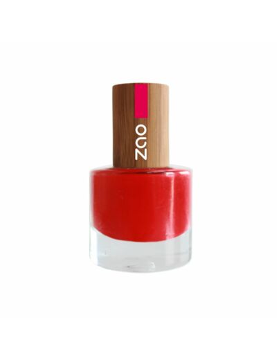 Vernis à ongles Bio - 650 Rouge carmin- 8 ml - Zao Make-up