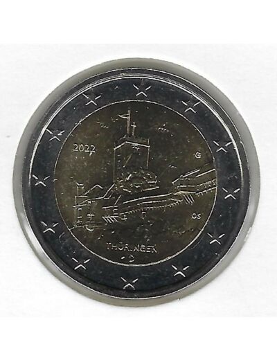 ALLEMAGNE 2022 G 2 EURO COMMEMORATIVE THURINGEN SUP