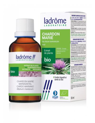 Extrait de plantes fraiches de Chardon Marie-50ml-Ladrôme