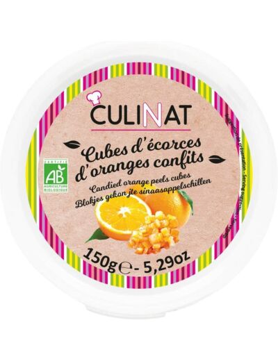 Orange confite cube d ecorce 150g Culinat