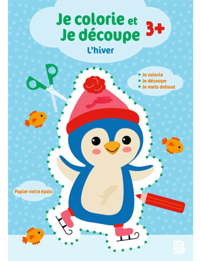JE COLORIE ET JE DECOUPE : L'HIVER