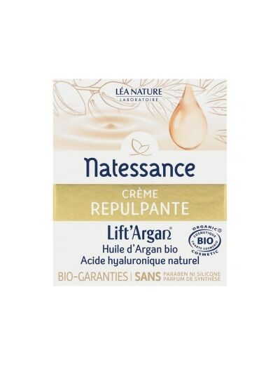 Crème Repulpante Anti rides Lift'Argan Natessance 50 ml