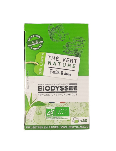 Thé Vert Infusion Nature x20 40g Bio