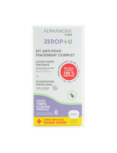 Zéropoux Kit anti poux traitement complet