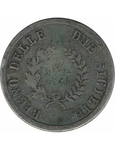 ITALIE (NAPLES) 2 LIRA 1813 GIACCHINO NAPOLEONE B+