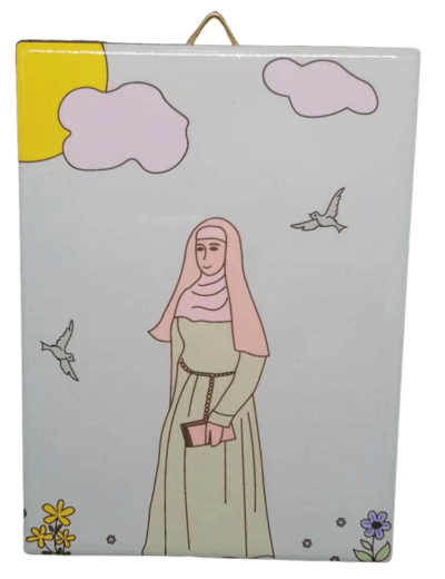 Saint Patron 4 Céramique 12x16cm, à suspendre