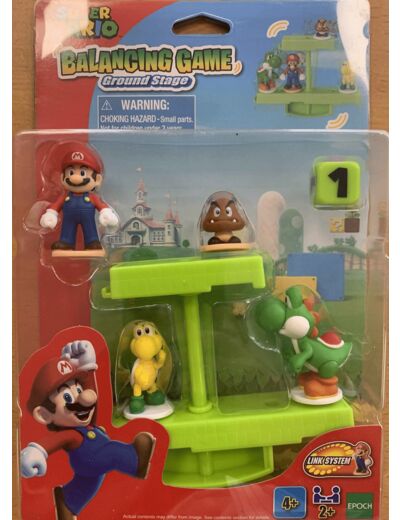 SUPER MARIO - FIGURINE BALANCING GAME GROUND STAGE BOITE NEUVE