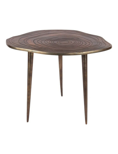 Table d'appoint aluminium 40x50x35cm