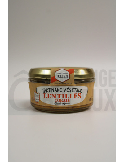 Tartinade Lentilles Corail - Les Champs de Julien - Bio