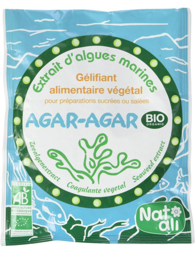 Agar-agar poudre 50g Nat Ali