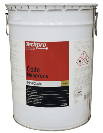 Colle Néoprène Pistolable 25L TECHPRO NEUTRE 442134