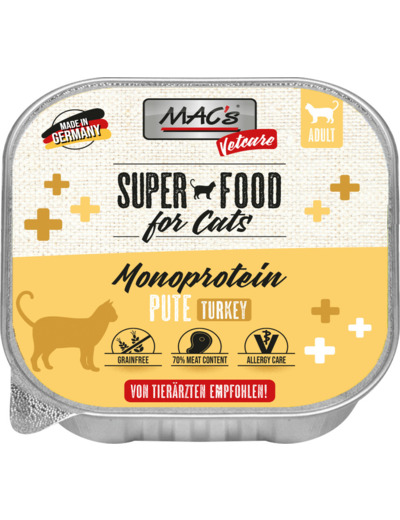 MAC'S Vetcare Mono sensitive Dinde pour chat - 100 g