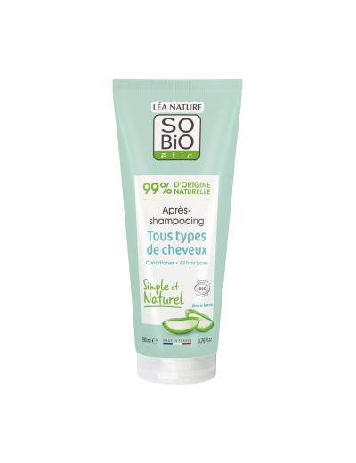 Après shampooing tous types de cheveux Aloe vera bio 200ml