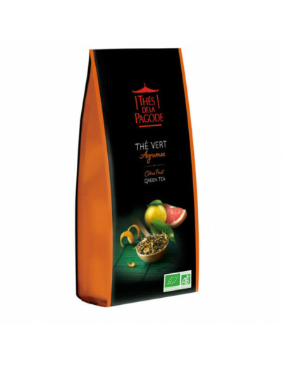 Thé vert Agrumes Bio-100g-Thés de la Pagode