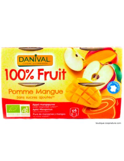Compote Pomme Mangue Bio 4x100g
