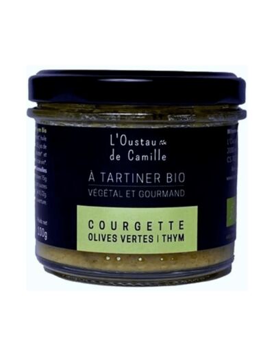 Tartinable courgettes olives vertes thym