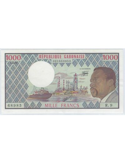 REPUBLIQUE GABONAISE GABON 1000 FRANCS 1-04-1978 SERIE R.9 SUP/SPL