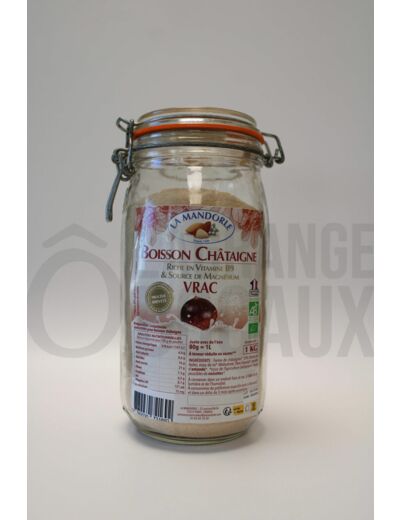 Boisson Lait de Châtaigne -  Boissons instantanées en poudre - La Mandorle - BIO
