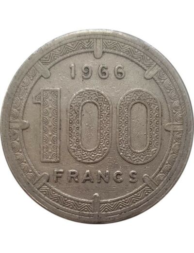 B.C.E.A.E 100 FRANCS 1966 TB+