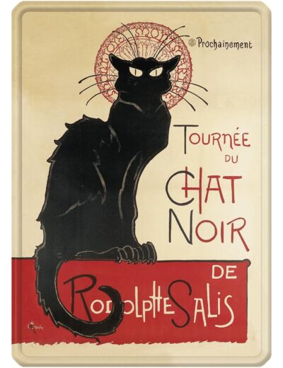 Plaque métal vintage - Tournée du Chat noir - Tournée du Chat noir - 30 x 40 cm