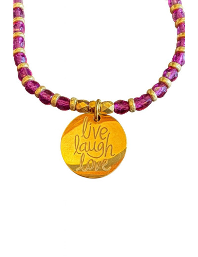 BRACELET MANTRA LIVE LAUGH LOVE