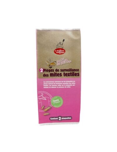 Contrôle des mites textiles 2 plaquettes 2g