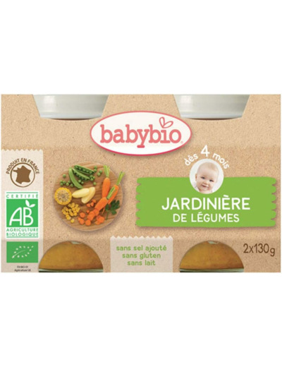 Legumes jardiniere pot 2x130g Babybio