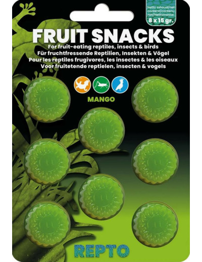 Repto Fruit Snacks, à la mangue - 8x15g