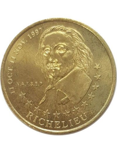 37 INDRE ET LOIRE 1 EURO DE TOURS ET DE TOURAINE RICHELIEU 1997